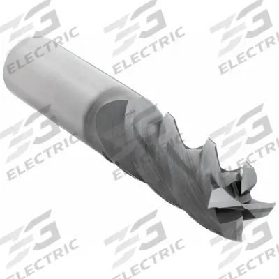 CLEVELAND Square End Mill: Carbide, TiAlN Coated, 4 Flute, 1" Mill Dia, 1-1/2" LOC - Fast-Cutting Carbide Square End Mills for Stainless Steel & Super Alloys
