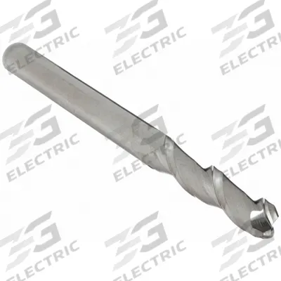APPROVED VENDOR Ball End Mill: Carbide, 2 Flute, 1/4" Mill Dia, 1-1/2" LOC, 6" OAL (MPN 227-001025) - General Purpose Carbide Ball End Mills