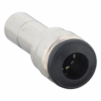 AIGNEP USA Push-Fit Adapter Fitting: 8 mm OD x 6 mm OD Size, Push-to-Connect x Push-to-Connect - Nickel-Plated Brass Tube Fittings