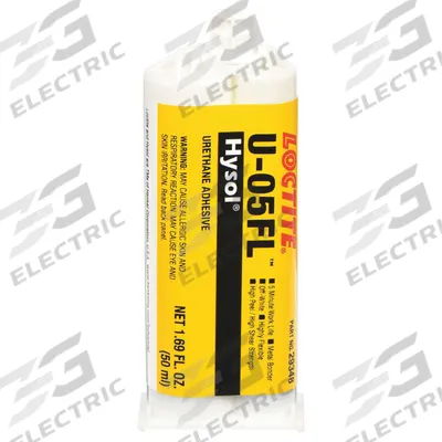LOCTITE Urethane Adhesive: U-05FL, Ambient Cure, 50 mL, Dual-Cartridge, Off-White - Urethane Dual Cartridges for Two-Part Applicators