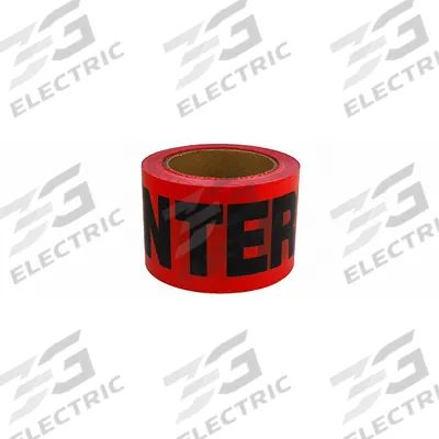 APPROVED VENDOR Barricade Tape: 300 ft Lg, 3 in Wd, Danger Do Not Enter Legend - Specific Danger Messaging Barrier Tape