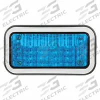 CODE 3 Perimeter Light: Emergency Vehicle Perimeter Light, Blue, 6 W Watt, Blue, SAE J595 Class 2 (MPN 45BZB). Key specifications — Brand: CODE 3; Lens Color: Blue; Number of Flash Patterns: 20; Installation Type: Permanent; Operating Voltage: 12/24V DC; Light Class Rating: SAE Class 1.