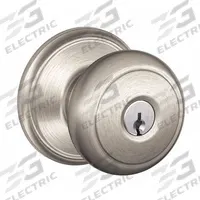 SCHLAGE Door Lockset: Office Knob Locksets, Nickel (MPN F51A AND 619). Key specifications — Lockset Style: Andover.