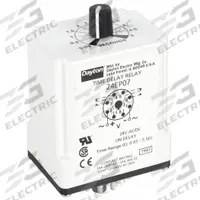 DAYTON Single Function Time Delay Relay: Socket Mounted, 24V AC/DC, 10 A, 8 Pins/Terminals, On Delay (MPN 24EP07). Key specifications — Brand: DAYTON.