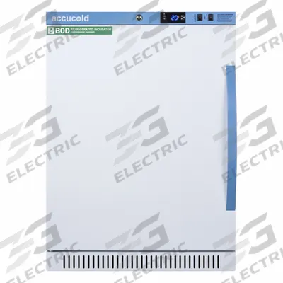 ACCUCOLD Incubator: Forced Air, 6 cu ft Capacity, 24 3/8 in x 23 3/8 in x 32 1/2 in - Refrigerated Incubators
