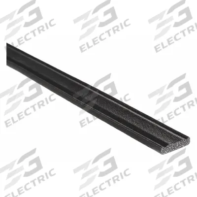 TRIM LOK Seal: Flat, Self-Adhesive Mounting, Std, EPDM, 100 ft Overall Lg - Ribbed-Section Foam Rubber Seals