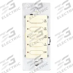 HUBBELL WIRING DEVICE-KELLEMS Countdown Timer: 30 min Max, 5 min Min, SPST, 120/277V AC (MPN DT5030LA). Key specifications — Brand: HUBBELL WIRING DEVICE-KELLEMS; Includes Hold: No Hold Included.