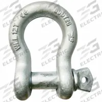 APPROVED VENDOR Anchor Shackle: Anchor Shackle, 24,000 lb Working Load Limit, Carbon Steel, Silver (MPN 55AY15). Key specifications — Body Color: Silver; Brand: APPROVED VENDOR.
