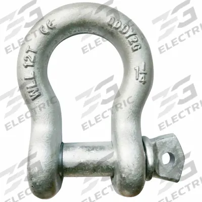 APPROVED VENDOR Anchor Shackle: Anchor Shackle, 24,000 lb Working Load Limit, Carbon Steel - Anchor Shackles for Lifting