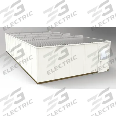 PORTA-FAB Modular In-Plant Office: 40 ft x 20 ft x 8 ft, 4 Walls, Steel-Covered Drywall - 4-Wall Unassembled In-Plant Offices