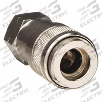 AIGNEP USA Quick Connect Hose Coupling: 3/8 in Body Size, 3/8 in Hose Fitting Size, Sleeve, FNPT (MPN 80195-06). Key specifications — Thread Size: 3/8"-18; Coupling Locking Type: Sleeve; Brand: AIGNEP USA.
