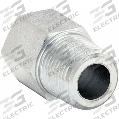 PARKER Metal Pipe Straight: Straight, Steel, 3/8 in - Hydraulic Threaded Extreme-Pressure Pipe Fittings