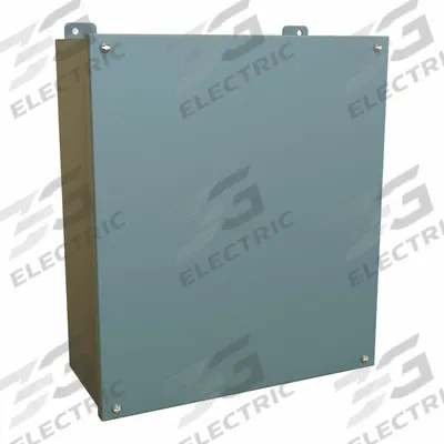 HAMMOND Electrical Enclosure: Steel, 16 in x 14 in x 6 in, NEMA 12/13, w/Panel - Steel Dust-Tight Enclosures