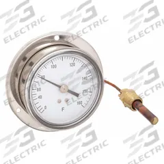 APPROVED VENDOR Analog Panel Mount Thermometer: 0°F to 160°F, ±1°F Scale Division, 3.5 in Dial Dia (MPN 13G232). Key specifications — Brand: APPROVED VENDOR; Accuracy: ±1 °F Scale Division.