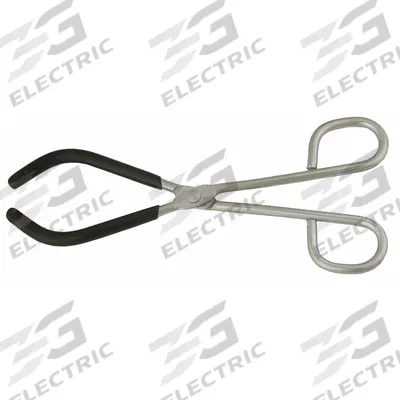 APPROVED VENDOR Beaker Tongs: 9 1/2 in Overall Lg, Stainless Steel, Nickel Plated, 3 7/8 in Tip Lg - Tongs for Beakers