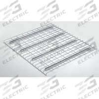 NASHVILLE WIRE Pallet Rack Decking: 46 in x 36 in, Waterfall, Std Wire Decking, 6 ga Decking, Silver (MPN D3646AA3B1P). Key specifications — Wire Decking Style: Standard; Finish: Zinc-Plated; Brand: NASHVILLE WIRE; Material: Steel; Decking Edge: Waterfall; Color: Silver.