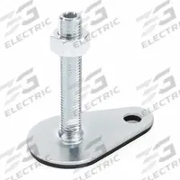 JW WINCO Male-End Leveling Mount: Swiveling Stud, 5/8"-11 Thread Size, 2,698 lbf Capacity (MPN 42-80-5/8X11-100-A3-UK). Key specifications — Base Shape: Teardrop; Load Capacity: 2,698 lbf; Thrust Pad Material: Buna-N; Mounting Holes: Mounting Holes Included; Includes: Nut.
