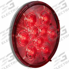 MAXXIMA Stop/Turn/Tail Light: LED, Stop, Turn, and Tail Combo Light, Clear/Red, Round, Grommet, IP67 (MPN M42322RCLDF). Key specifications — Standards: SAE J2040; Electrical Connection: Dry Fit Connector; Brand: MAXXIMA; Installation Type: Permanent; Lens Color: Clear; Mount Type: Grommet; Lighting Technology: LED; Light Type: Stop, Turn, and Tail Combination Light.