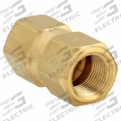APPROVED VENDOR Poppet Spring Check Valve: Poppet, Inline Valve Body, 3/8 in Pipe Size - Brass Poppet Check Valves