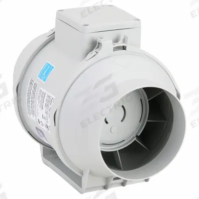 SOLER & PALAU In-Line Duct Fan: 197 cfm Max., 5 in Duct, 38 W, 120V AC, 1 Ph, IP44 - General Purpose Inline Duct Fans