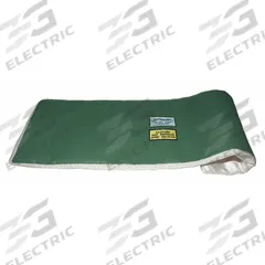 UNITHERM Insulated Throw Blanket: For 0 in to 4 in Circumference, Ceramic Fiber, 12 in Cover Wd (MPN TB1224). Key specifications — Color: Green; Cover Type: Throw Blanket; Fastening System: Buckled Strap; For Valve Type: Universal; Jacket Material: Teflon Coated Fiberglass Cloth; Brand: UNITHERM; For Fitting Type: Straight Pipe Sections.