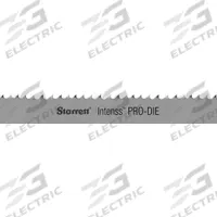 STARRETT Band Saw Blade: High Speed Steel, Intenss(TM) PRO-DIE, 4 ft 4 in, Raker Cutting Edge, 10/14 (MPN 99186-04-04). Key specifications — attr1211722: 4 ft 4 in; attr1099499: 10/14.
