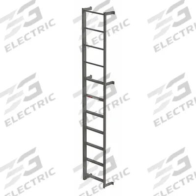 APPROVED VENDOR Fixed Ladder: 11 ft Overall Ht, 23.5 in Overall Wd, Steel - Fixed Ladders