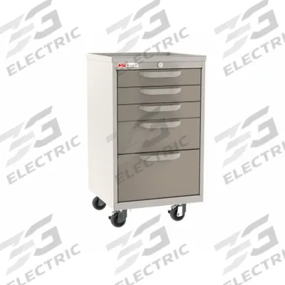 METRO Compact General Medical Supply Cart with Drawers: Polymer/Steel, Taupe - Compact General Medical Supply Carts with Drawers