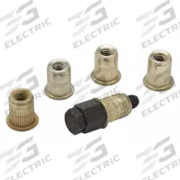 ZURN Grease Interceptor Field Repair Kit: 6 in Overall Wd, 1 in Overall Lg, 2 1/2 in Overall Dp (MPN P1170-RK-BAG). Key specifications — Product Type: Grease Interceptor Field Repair Kit; Material: Metal; Includes: (4) Threaded Nuts; Brand: ZURN.