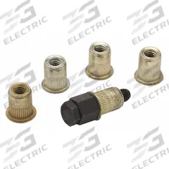 ZURN Grease Interceptor Field Repair Kit: 6 in Overall Wd, 1 in Overall Lg, 2 1/2 in Overall Dp (MPN P1170-RK-BAG). Key specifications — Product Type: Grease Interceptor Field Repair Kit; Material: Metal; Includes: (4) Threaded Nuts; Brand: ZURN.