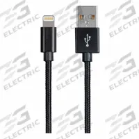 MONOPRICE USB Cable: Lightning End 1, Type A End 2, Black, 3 ft Lg, USB Cable (MPN 30762). Key specifications — End 1 Connection Type: Lightning; Color: Black; Brand: MONOPRICE; Product Type: USB Cable; End 2 Connection Type: Type A.