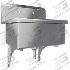SANI-LAV Scrub Sink: 1 Stations, 10 1/2 in Bowl Dp, 22 in Bowl Lg, 16 1/2 in Bowl Wd, 2 Faucet Holes (MPN 5318). Key specifications — Includes Side Splash: Side Splash Not Included; Series: Scrub Sinks; Brand: SANI-LAV.