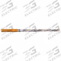 CHAINFLEX Servo Motor Cable: (4) 18 AWG (0.75)/Pr 20 AWG (0.5), Green, PVC Jacket, 1,000 V Volt (MPN CF2107050201UL). Key specifications — Conductor Grouping: (4) 18 AWG (0.75)/Pair 20 AWG; Includes Ground: Yes; Overall Length: Order by the Foot; Minimum Bend Radius Factor - Fixed: 4 x OD; Minimum Bend Radius Factor - Flexible: 6 x OD; Brand: CHAINFLEX.