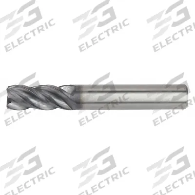 WIDIA HANITA Square End Mill: Carbide, AlTiN Coated, 4 Flute, 8 mm Mill Dia, 16 mm LOC - Fast-Cutting Carbide Square End Mills for Steel & Cast Iron