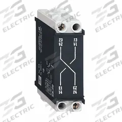 SQUARE D Auxiliary Contact: 10 A Current Rating, 690V AC, Tesys Vario Series (MPN VZ20). Key specifications — Material: Non-Metallic; For Use With: Tesys Vario Series; Manufacturer Part Number: VZ20; Includes: 2 NO; Brand: SQUARE D; Product Type: Auxiliary Contact Block.