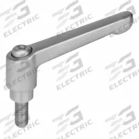 JW WINCO Adjustable Handles; Adjustable Levers: SS, M8 Thread, 20 mm Thread Lg, 63 mm Lg (MPN 300.5-63-M8-20-IS). Key specifications — Brand: JW WINCO.