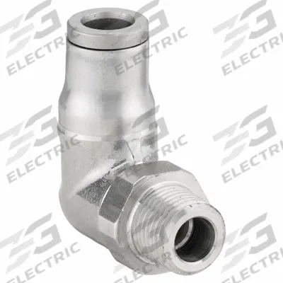 LEGRIS Push-Fit Elbow Fitting: 6 mm OD x 1/8 in Pipe Size, Push-to-Connect x MBSPT - Stainless Steel Tube Fittings