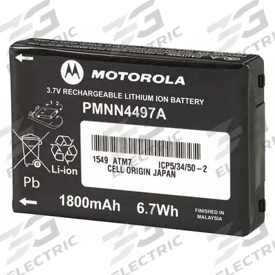 MOTOROLA Radio Battery: Fits Motorola, For CLS Series, 1,800 mAh, Lithium Ion - Motorola-Compatible Batteries