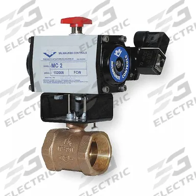 MILWAUKEE VALVE Pneumatically Actuated Butterfly Valve: For Corrosive - Bronze General-Service Pneumatic Butterfly Valves