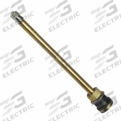 TRU-FLATE Straight Clamp-In Valve: Clamp-In Valve, Clamp-In, 180° Valve Stem Angle, Straight, Brass (MPN 32-204-10). Key specifications — Valve Type: Clamp-In; Thread Size: 0.305-32; Valve Shape: Straight; Color: Brass; Product Type: Clamp-In Valve; Standards: TR573; Compatible Vehicle Type: Passenger Cars; Material: Rubber.