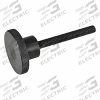 Knurled Screws; Knurled Hand Knobs: Knurled, Steel, 1/4"-20 Thread, 1.25 in Thread Lg, 0.75 in Dia (MPN 3T1250KR1). Key specifications — Brand: JW WINCO; Color: Black.