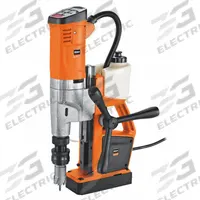SLUGGER BY FEIN Drill Press: 130 RPM – 520 RPM, Electric Magnet, 5 5/16 in Drill Travel, 120V AC (MPN JMU 137-MQW). Key specifications — attr1253941: Weldon; attr1253957: Electric; attr1253912: SLUGGER BY FEIN.