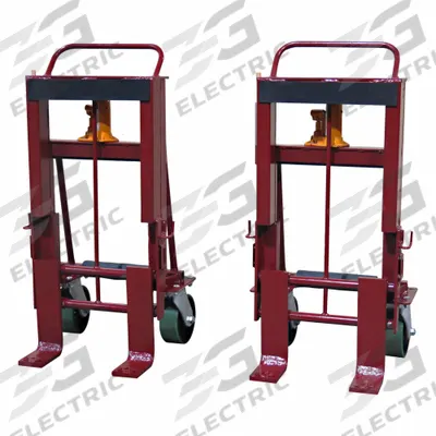 WESCO Machinery and Equipment Mover: 8,000 lb, 21 3/4 in L x 24 in W x 47 in H Overall - Hydraulic-Lift Machinery & Equipment Movers with Dual-Forks