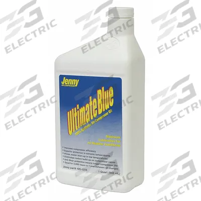 JENNY ULTIMATE BLUE Compressor Oil: 1 qt, Bottle, 30 SAE Grade, 100 ISO Viscosity Grade - Air Compressor Oils