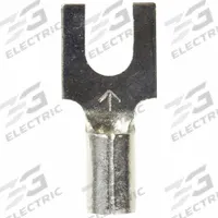 3M Fork Terminals: Bare, #6 Stud Size, 16 AWG – 14 AWG Wire Range, Block Fork, 600 V (MPN M14-6FBK). Key specifications — attr1307963: M14-6FBK; attr1307967: 3M.