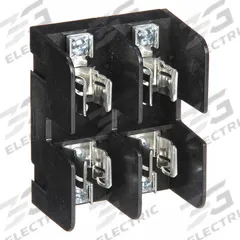 MERSEN Fuse Block: Open Block Design, 2 Pole, 600 V AC, Pressure Plate, Non-Indicating (MPN 60327R). Key specifications — Brand: MERSEN.