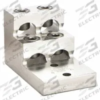 BURNDY Mechanical Connector: For Wire Size 1/0 AWG – 750 kcmil, 4 Wire Terminations (MPN K22A39U2). Key specifications — Brand: BURNDY; Lug Material: Tin-Plated Aluminum.