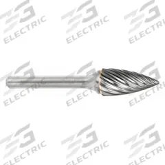 SGS PRO Carbide Bur: Pointed-End Tree, SG-5, Inox Cut, 1/2" x 1" Head, 1/4" Shank (MPN 19180). Key specifications — Trade Number: SG-5; Brand: SGS PRO.
