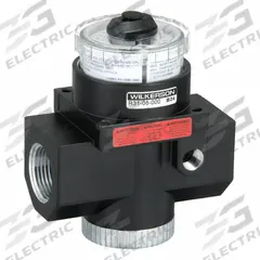 WILKERSON Dial Compressed Air Regulator: Zinc, 1 in NPT, 650 scfm, 300 psig Max Op Pressure, Knob (MPN R31-08-000). Key specifications — attr111664: No; attr111400: Wilkerson; attr111627: WILKERSON.