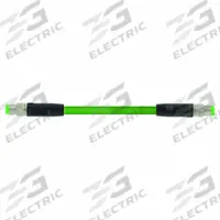 MURRELEKTRONIK Cordset: Cat5, M8 Male Straight x M8 Male Straight, 1.5 m Lg, PUR, Green, A Coding, A (MPN 7000-89701-7910150). Key specifications — Brand: MURRELEKTRONIK; Cable Jacket Color: Green; End 1 Coding: A; End 2 Coding: A; IP Rating: IP67; Performance Category: Cat5.